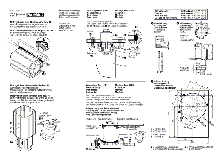 New Genuine Bosch 3604080038 Rotor