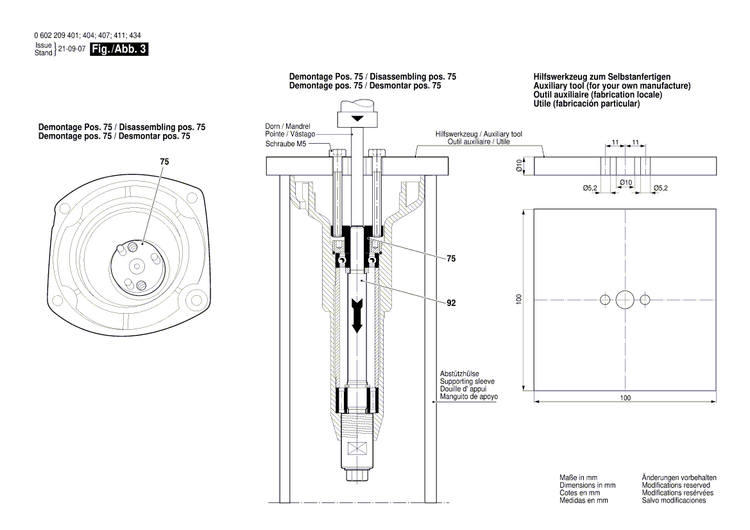 New Genuine Bosch 3604080055 Rotor Without Winding
