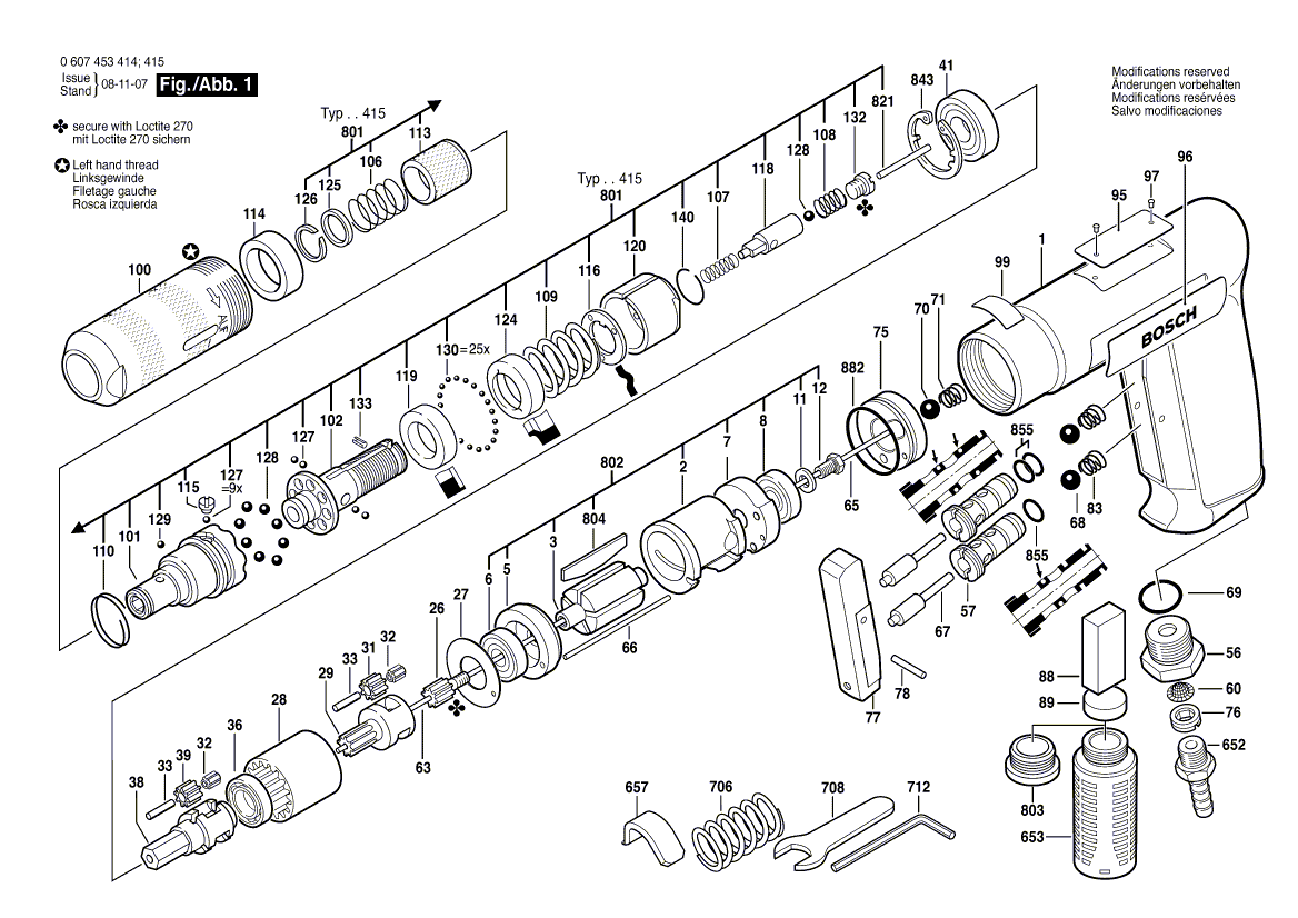 New Genuine Bosch 3604090010 Stator