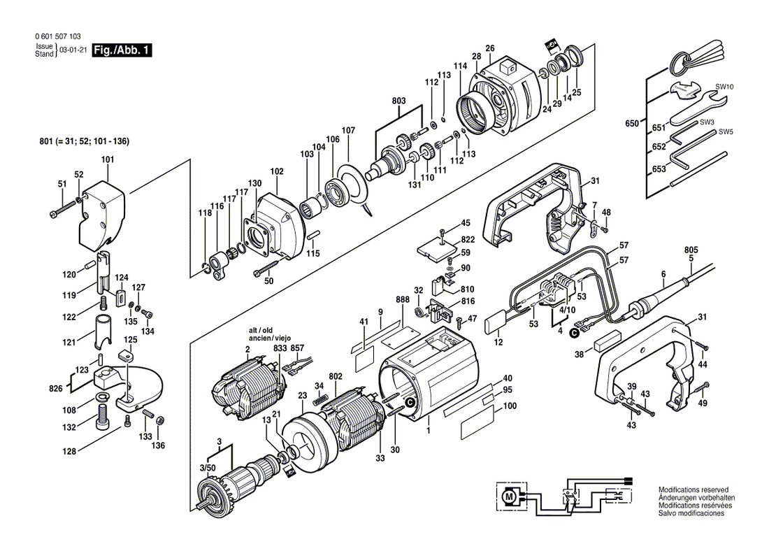 New Genuine Bosch 3604220145 Field