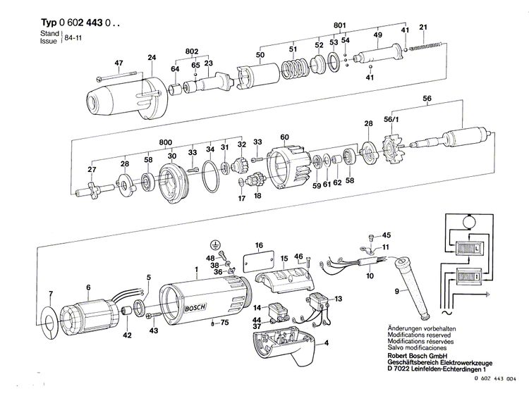 New Genuine Bosch 3604229001 Stator