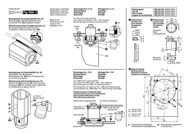 New Genuine Bosch 3604229067 Stator