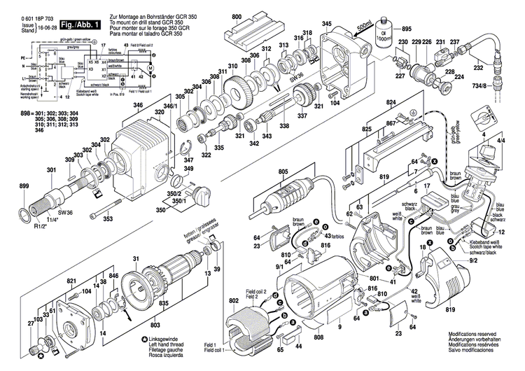 New Genuine Bosch 3604441013 Connecting Cable