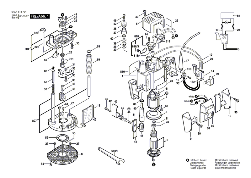 New Genuine Bosch 3604445519 Connecting Cable