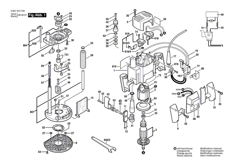 New Genuine Bosch 3604445519 Connecting Cable