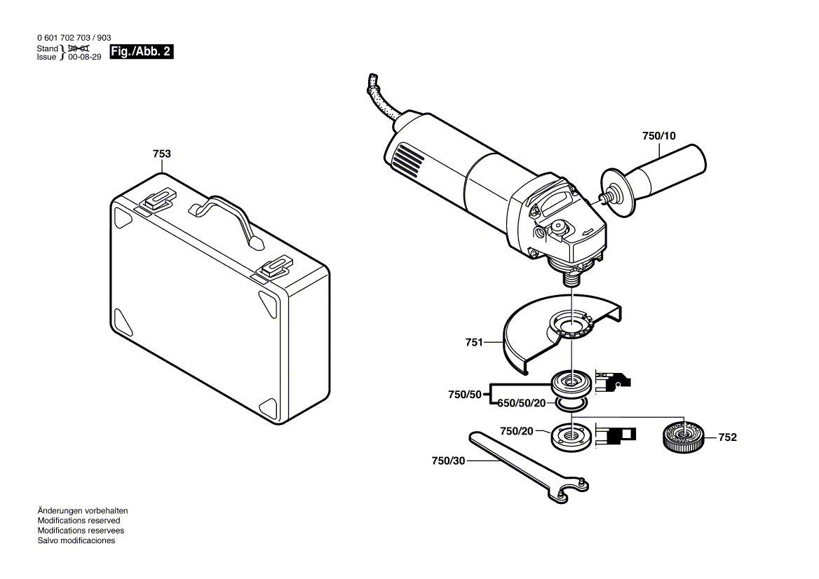 New Genuine Bosch 3604460057 Power supply cord