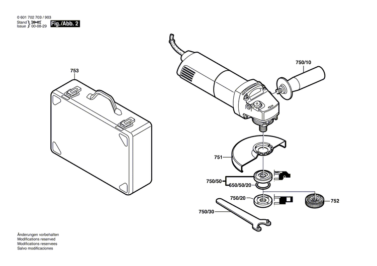 New Genuine Bosch 3604460057 Power supply cord