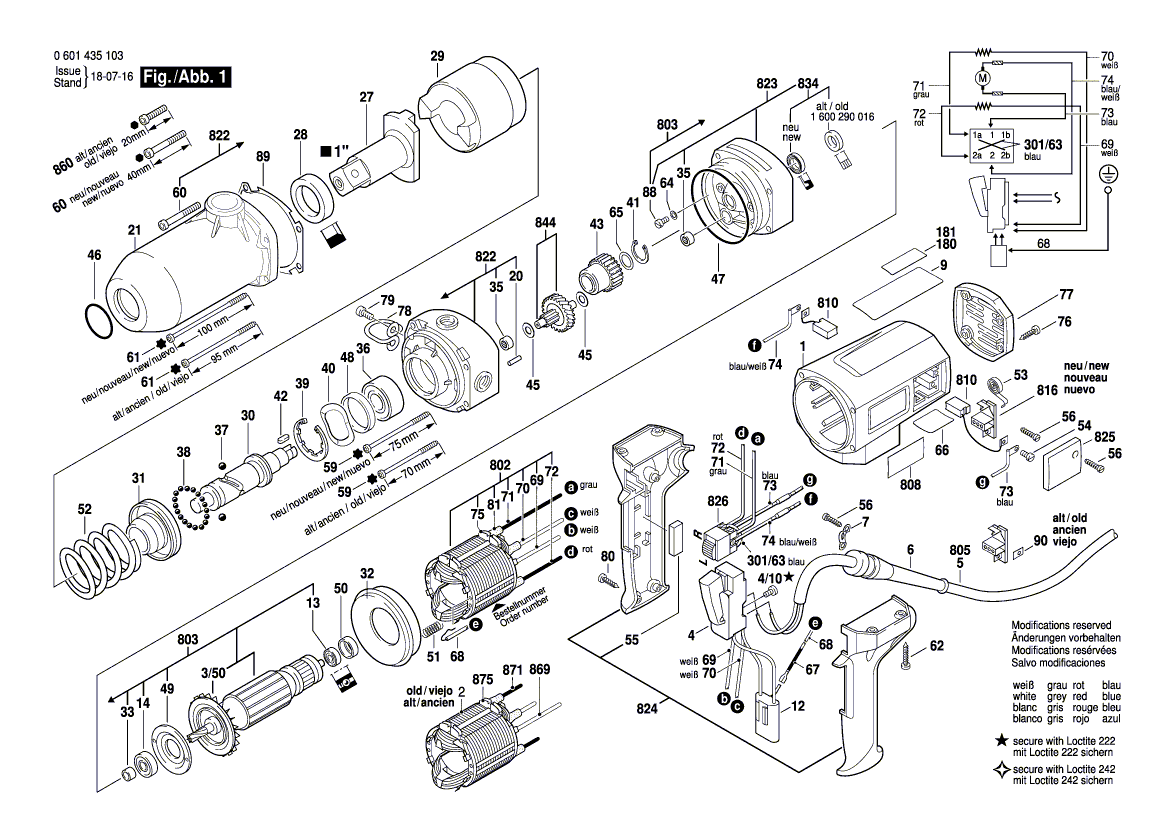 New Genuine Bosch 3604460135 Connecting Cable