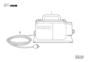 New Genuine Bosch 3604460177 Power supply cord
