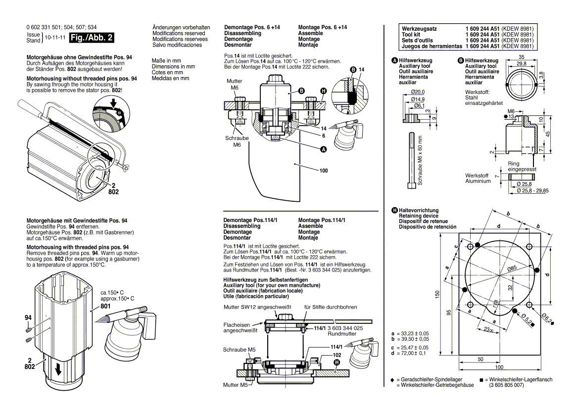 New Genuine Bosch 3604478004 Receptacle