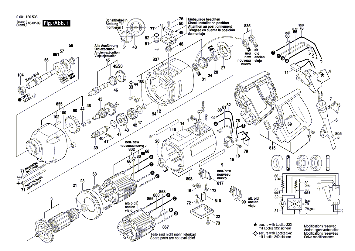 New Genuine Bosch 3604503008 Suppression Filter