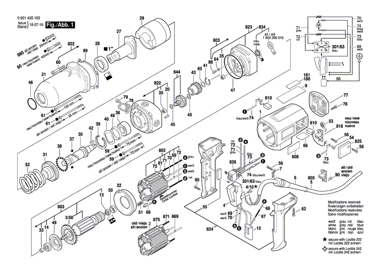 New Genuine Bosch 3604503036 Suppression Filter