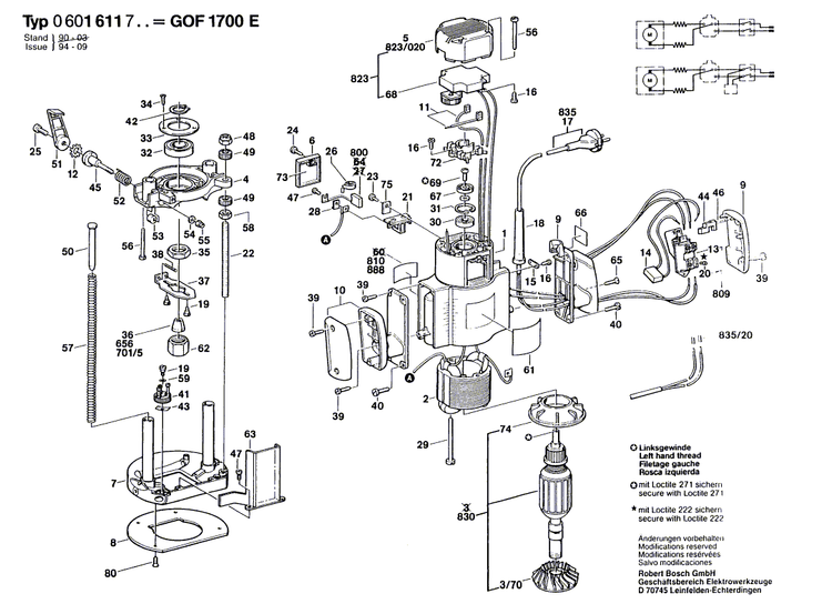 New Genuine Bosch 3604542501 Rotor