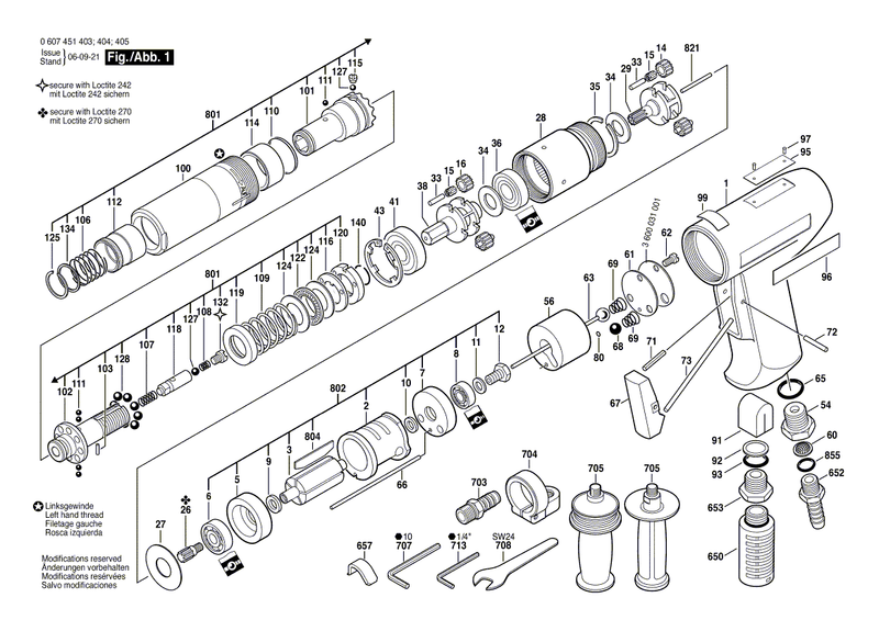New Genuine Bosch 3604601001 Retaining ring