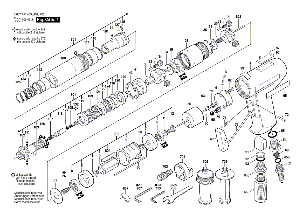 New Genuine Bosch 3604601001 Retaining ring