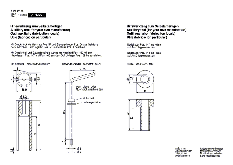 New Genuine Bosch 3604610003 Compression Spring