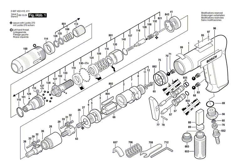New Genuine Bosch 3604610006 Compression Spring