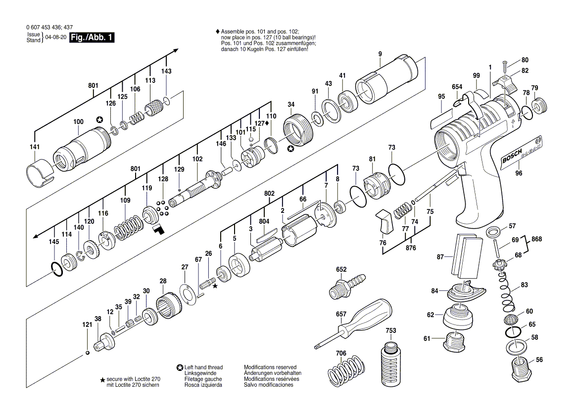 New Genuine Bosch 3604610016 Compression Spring