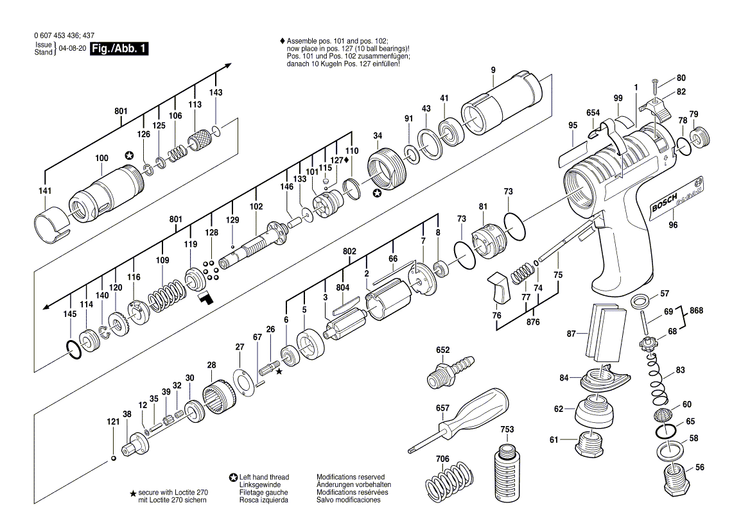 New Genuine Bosch 3604610016 Compression Spring