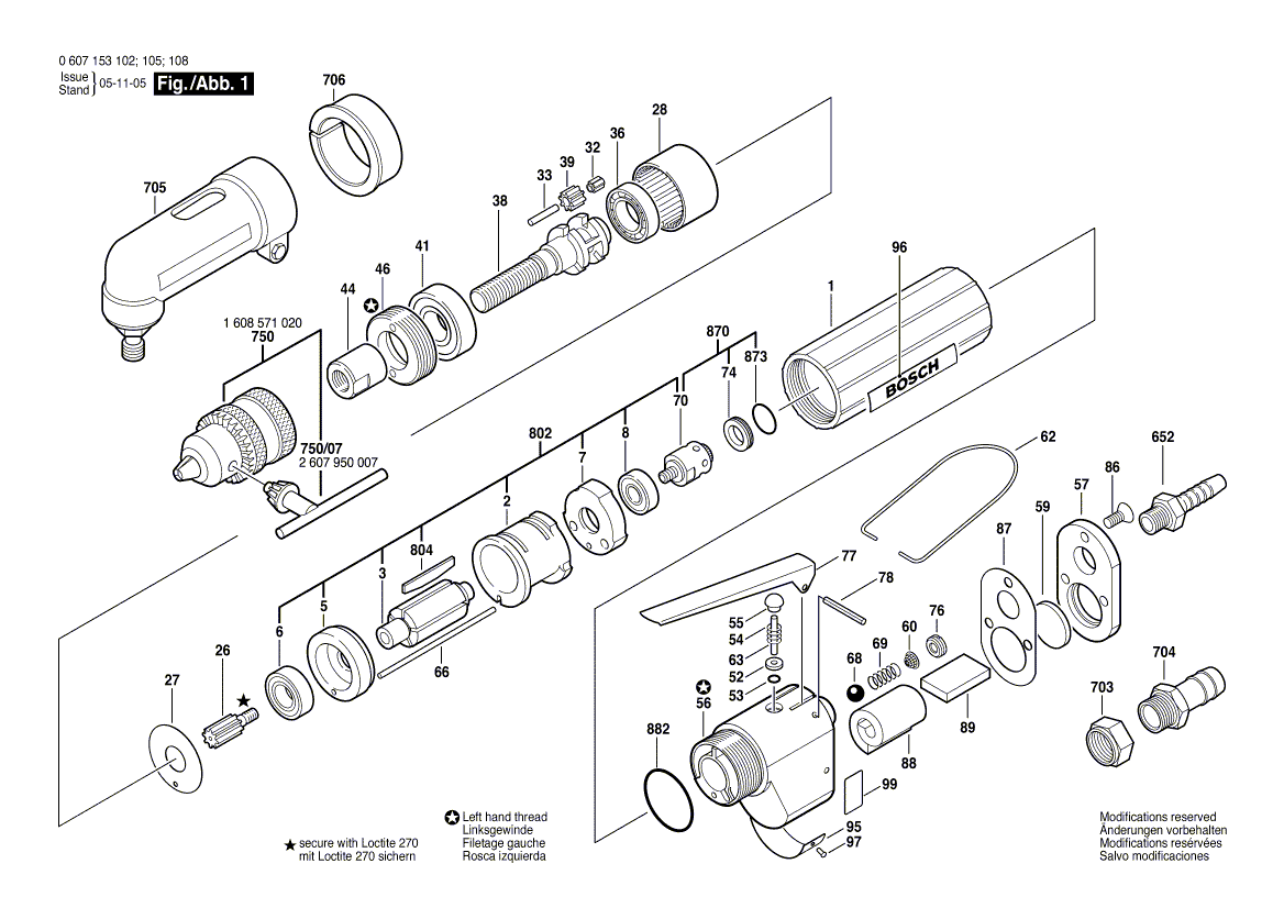 New Genuine Bosch 3604611006 Compression Spring