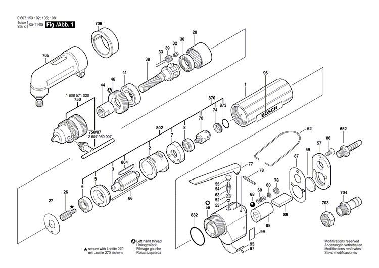 New Genuine Bosch 3604611006 Compression Spring