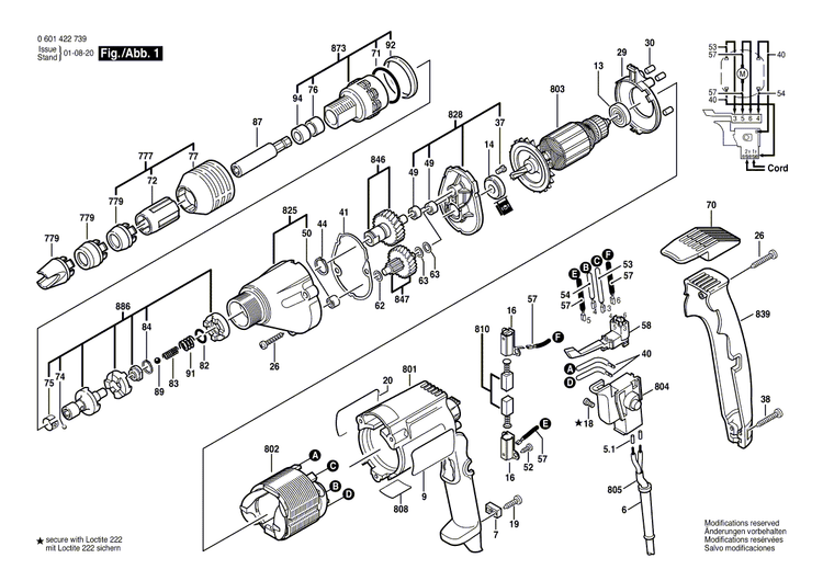 New Genuine Bosch 3604613506 Spring