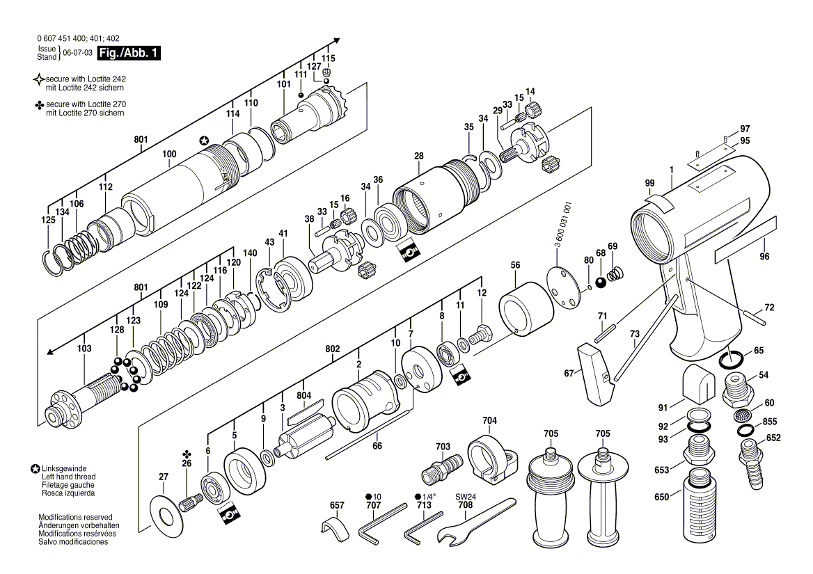 New Genuine Bosch 3604616002 Compression Spring