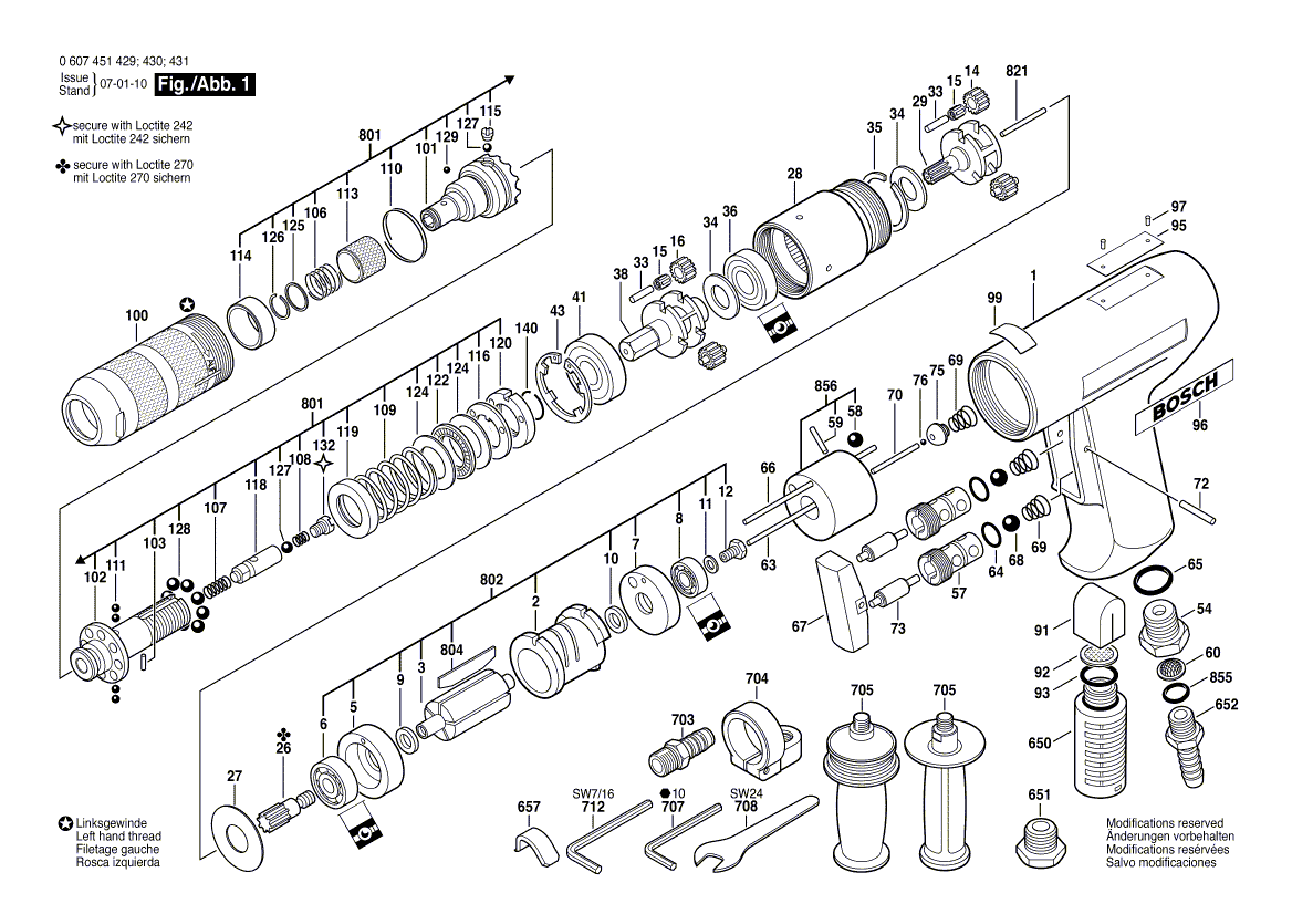 New Genuine Bosch 3604619004 Compression Spring