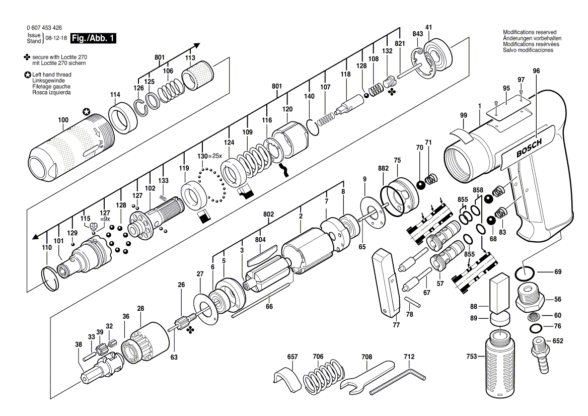 New Genuine Bosch 3604643003 Compression Spring