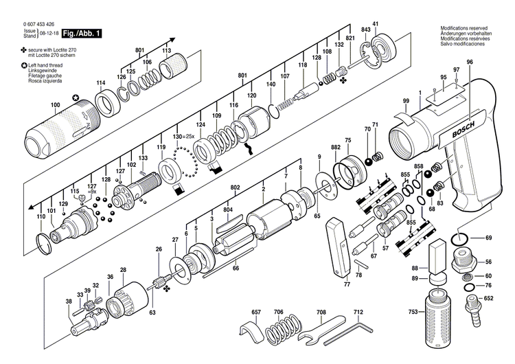 New Genuine Bosch 3604643003 Compression Spring