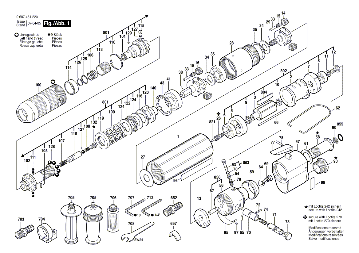 New Genuine Bosch 3604643007 Compression Spring