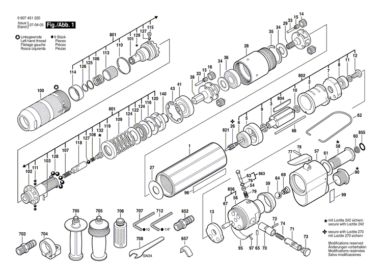 New Genuine Bosch 3604643007 Compression Spring
