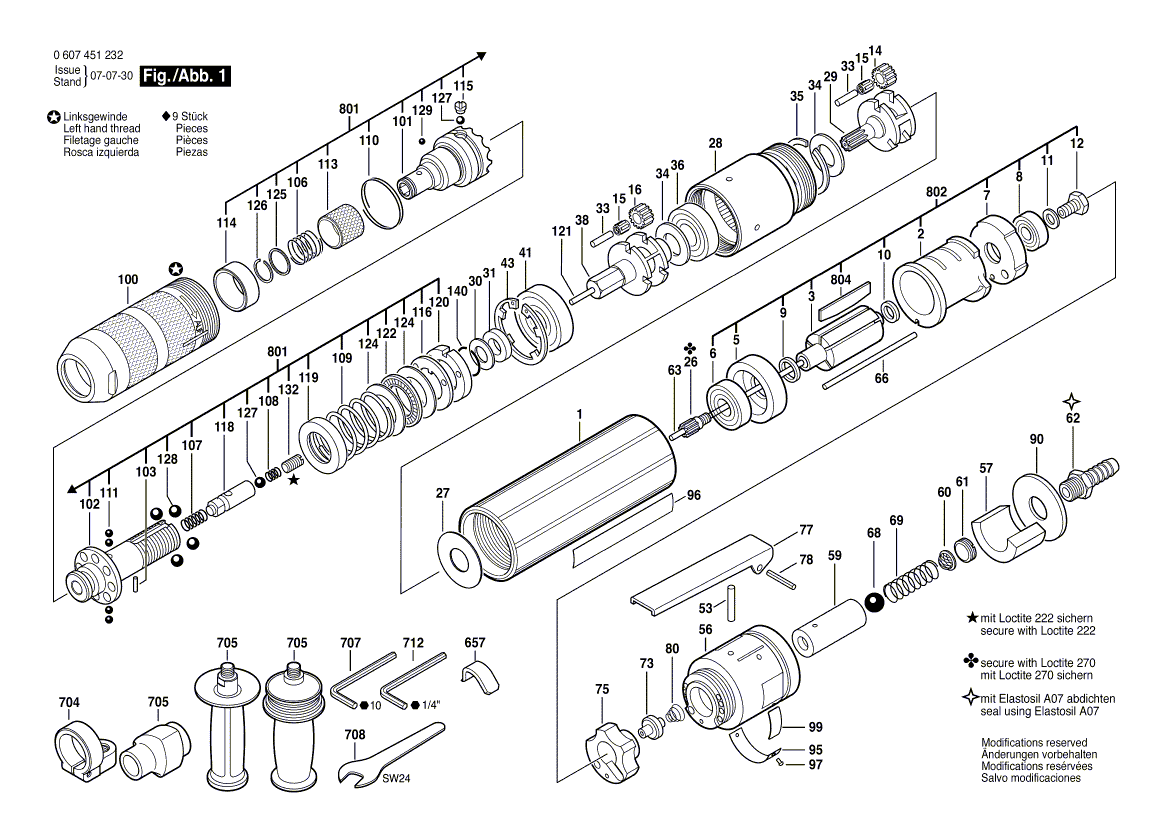 New Genuine Bosch 3604710053 Straight Pin