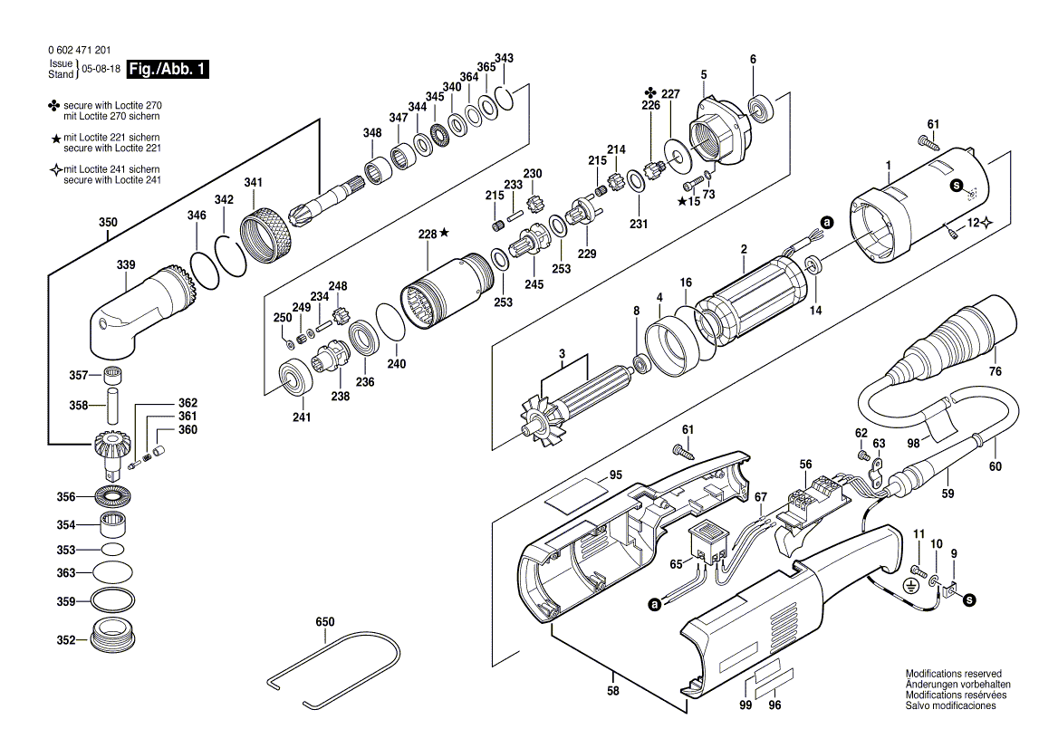 New Genuine Bosch 3605102044 Motor Housing