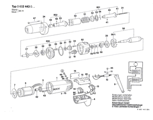 New Genuine Bosch 3605102051 Motor Housing
