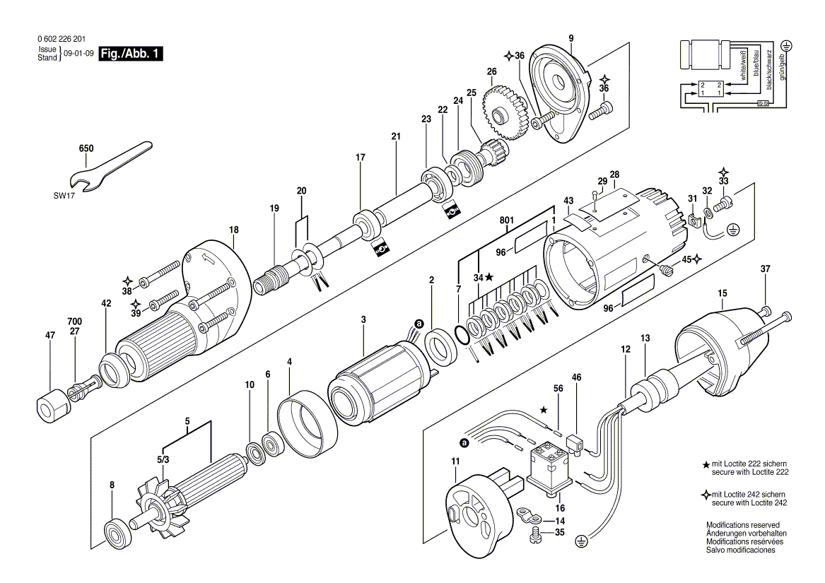 New Genuine Bosch 3605102058 Motor Housing