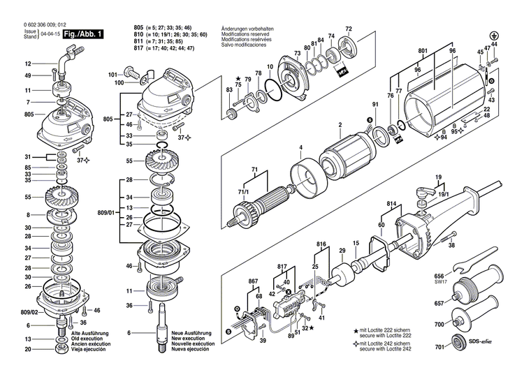 New Genuine Bosch 3605102080 Motor Housing