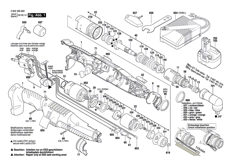 New Genuine Bosch 3605105025 Housing Section