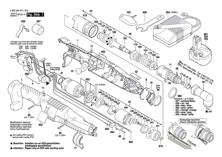 New Genuine Bosch 3605105029 Housing Section