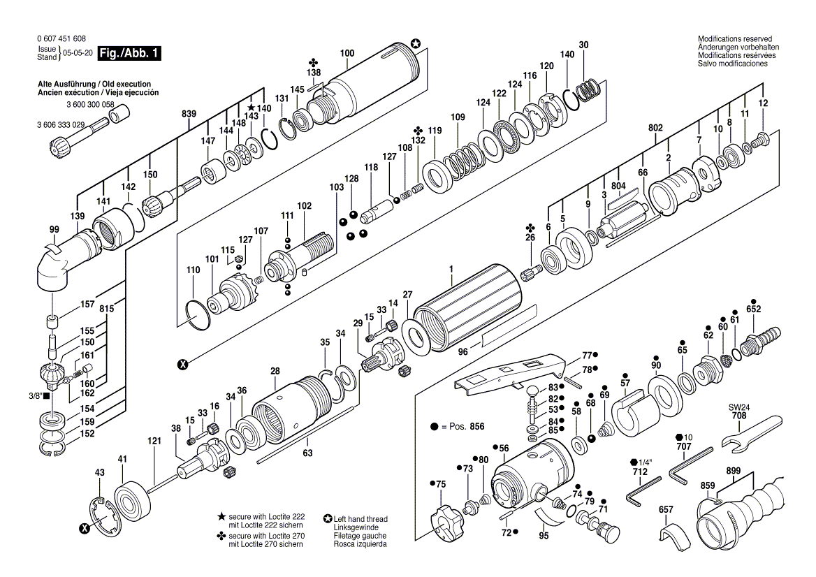 New Genuine Bosch 3605106071 Spindle Housing