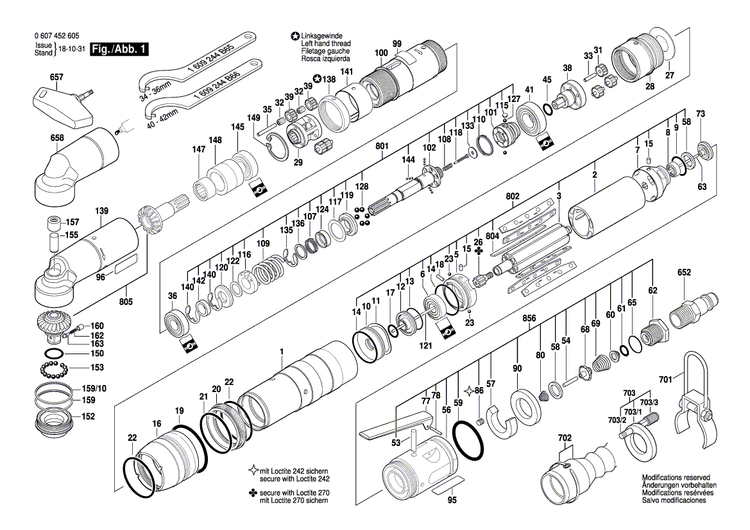 New Genuine Bosch 3605106093 Spindle Housing