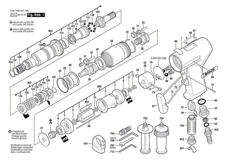 New Genuine Bosch 3605108027 Motor Housing