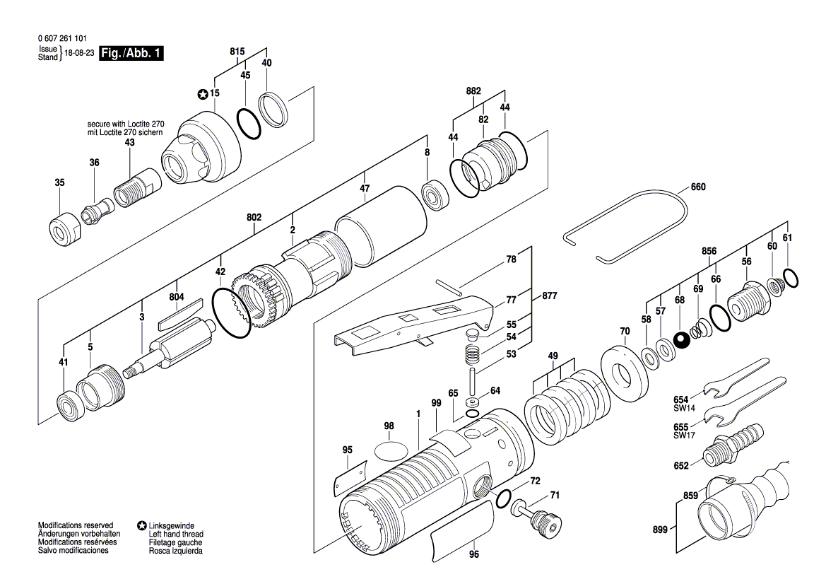 New Genuine Bosch 3605108068 Spindle Housing