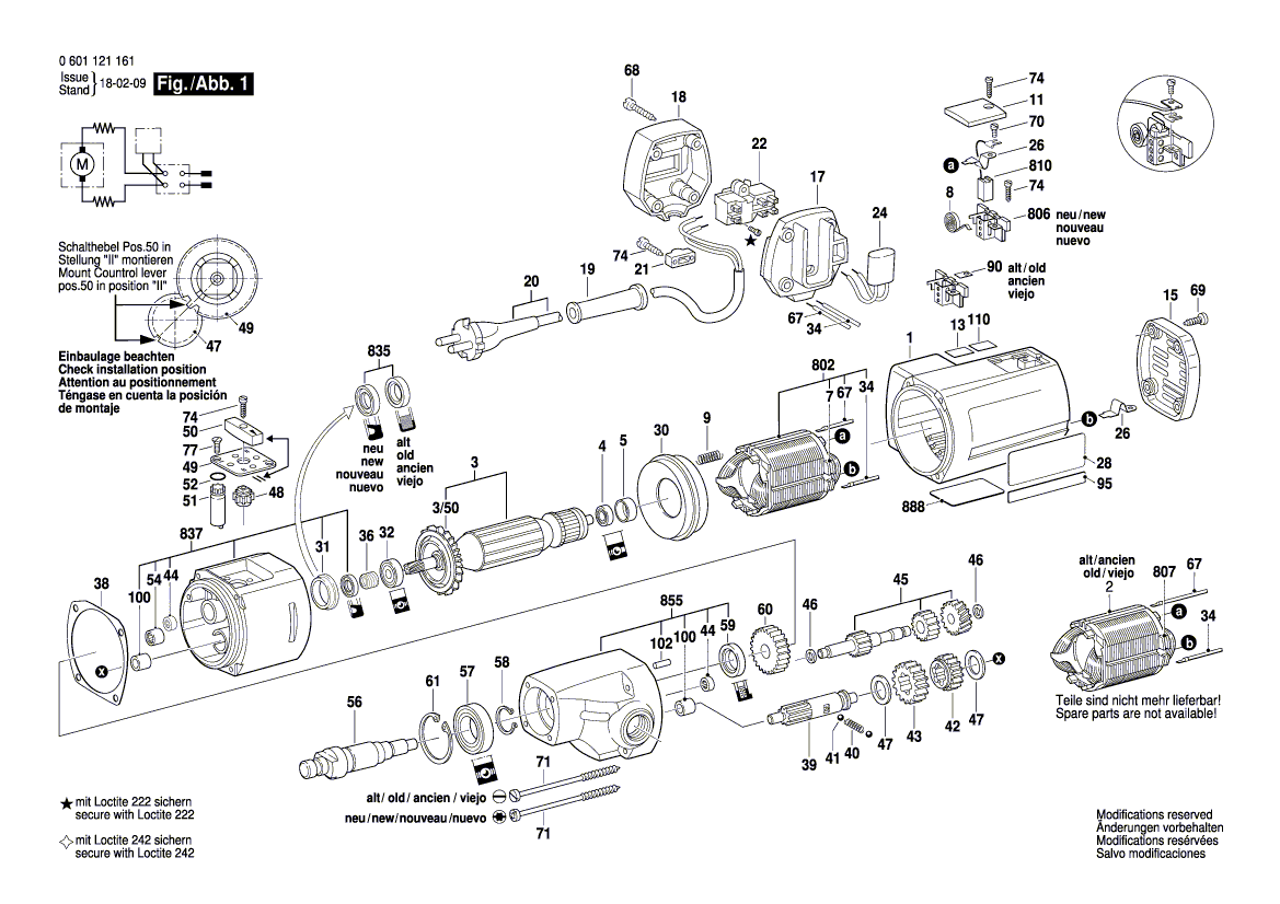 New Genuine Bosch 3605108091 Motor Housing