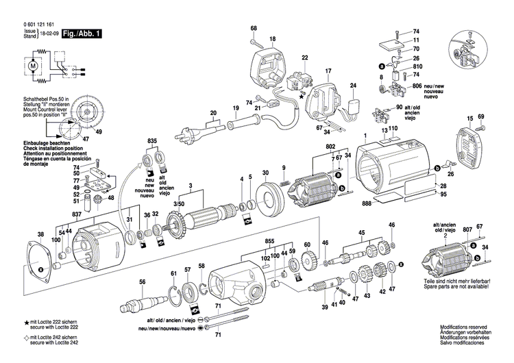 New Genuine Bosch 3605108091 Motor Housing