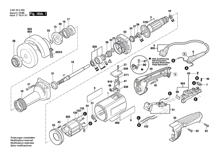 New Genuine Bosch 3605108092 Motor Housing