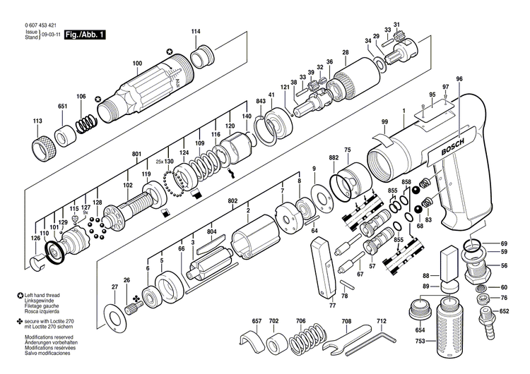 New Genuine Bosch 3605108121 Motor Housing