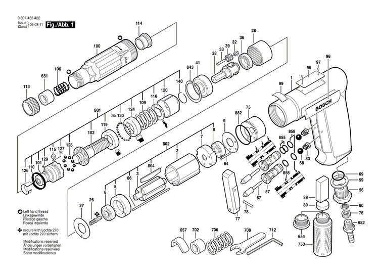 New Genuine Bosch 3605108122 Motor Housing