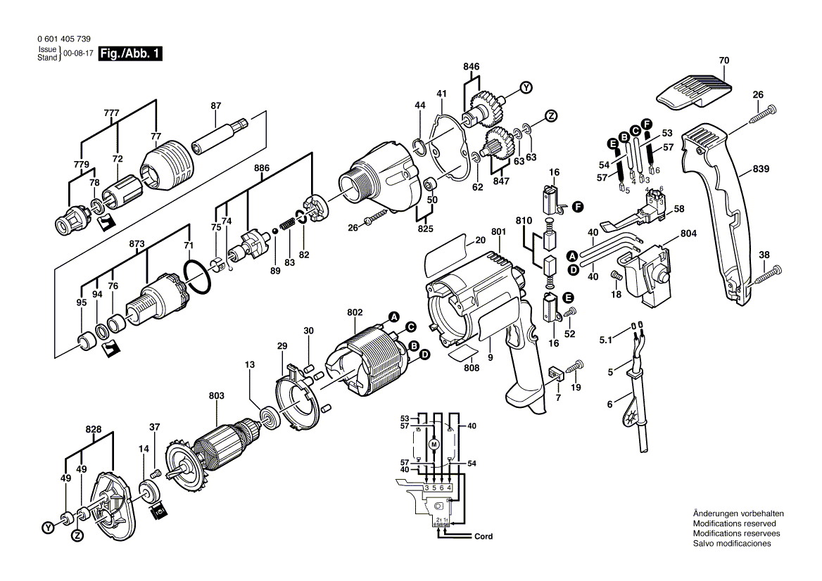 New Genuine Bosch 3605108557 Motor Housing