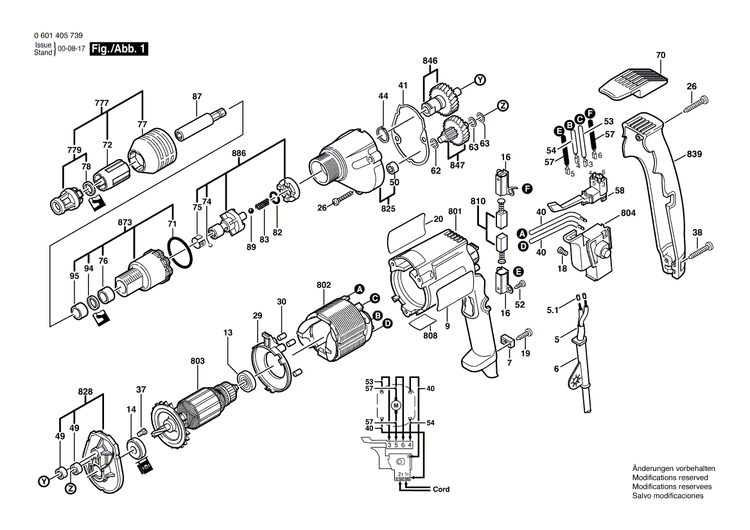 New Genuine Bosch 3605108557 Motor Housing